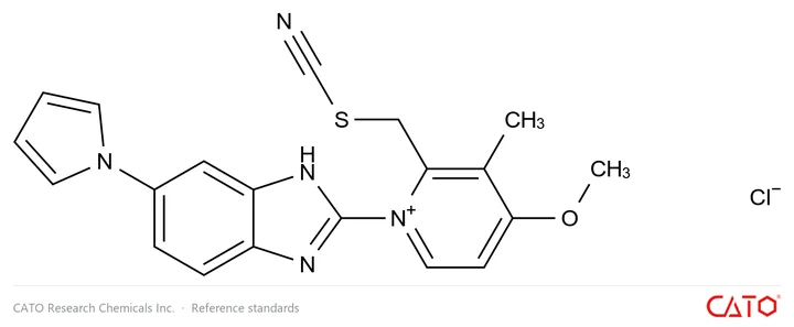 Chemical structure of Ilaprazole Impurity 116, CAS
