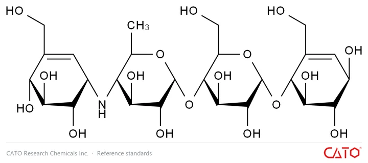 Chemical structure of Acarbose EP Impurity B