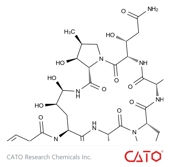 Chemical structure of Micafungin Serine Analog, CAS 1392514-04-3