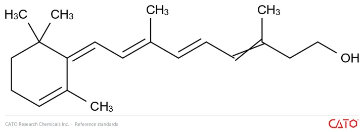 Chemical structure of Vitamin A EP Impurity C（Mixture of Z and E Isomers）
