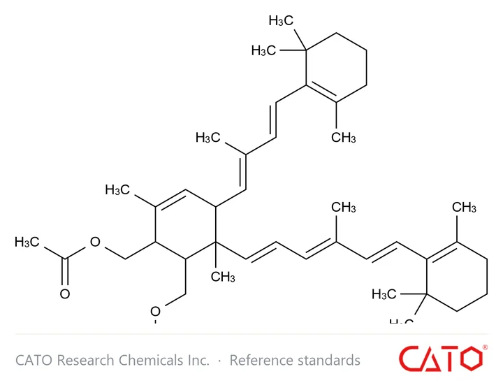 Chemical structure of Vitamin A EP Impurity A(Kitol Diacetate) (Mixture of Diastereomers)
