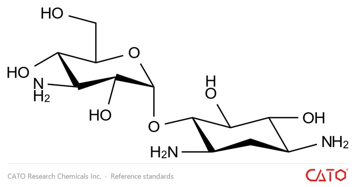 Chemical structure of Deoxystreptamine-kanosaminide, CAS 20744-51-8