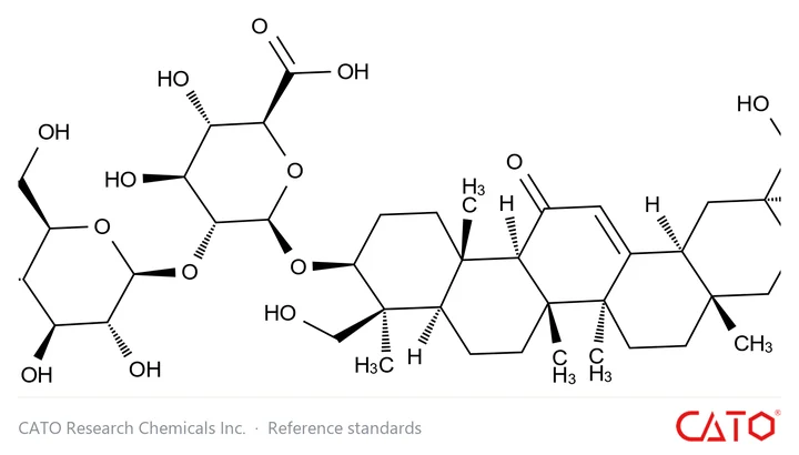 Chemical structure of Glycyrrhizic Acid Impurity 17