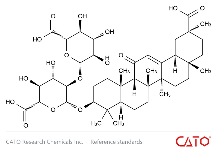 Chemical structure of Glycyrrhizic Acid Impurity 19