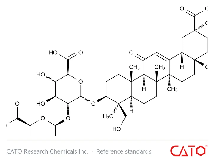 Chemical structure of Ammonium Glycyrrhizate EP Impurity A