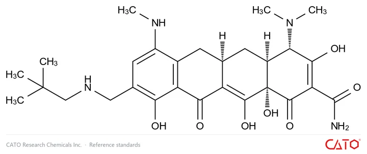 Chemical structure of Omacycline 7-desmethyl impurity