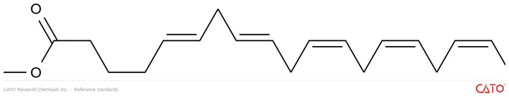 Chemical structure of (5E,8E,11Z,14Z,17Z)-5,8,11,14,17-Ethyl Eicosapentaenoate, CAS