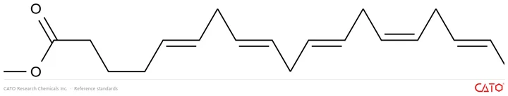 Chemical structure of (5E,8E,11E,14Z,17E)-5,8,11,14,17-Ethyl Eicosapentaenoate, CAS