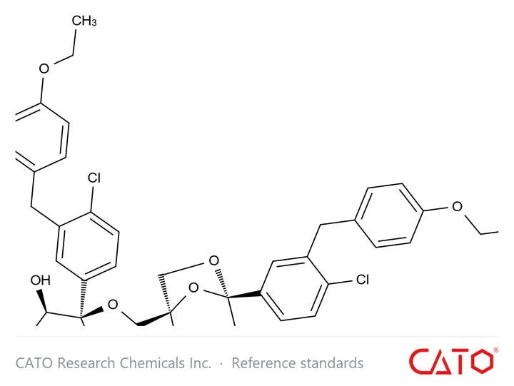 Chemical structure of Ertugliflozin impurity 35