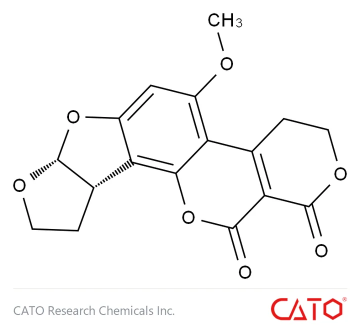 Chemical structure of Aflatoxin G2