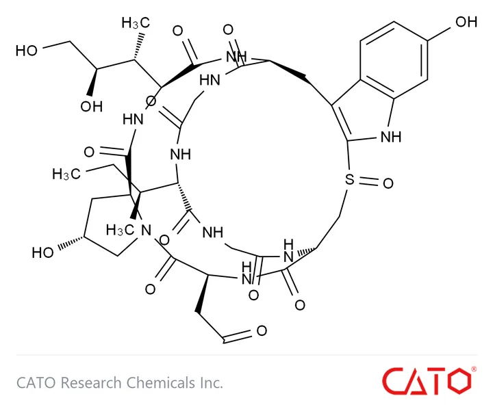 Chemical structure of alpha-Amanitin