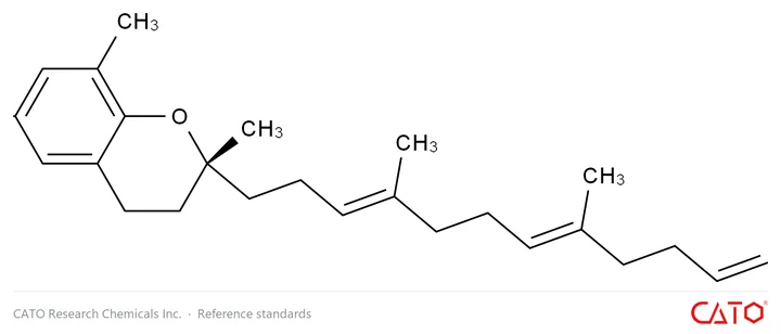 Chemical structure of δ-Tocotrienol