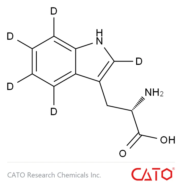 Chemical structure of L-Tryptophan-d5, CAS 62595-11-3