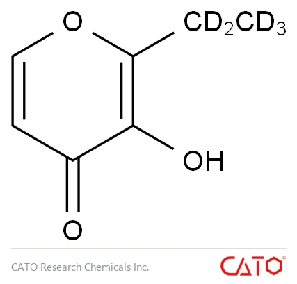 Chemical structure of Ethyl Maltol-d5, CAS