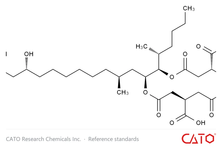 Chemical structure of Fumonisin B2, CAS 116355-84-1