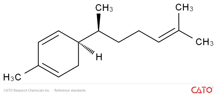 Chemical structure of α-Zingiberene, CAS 495-60-3