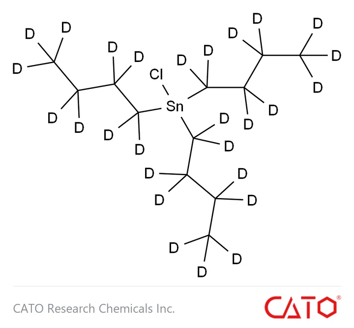 Chemical structure of Tributyltin Chloride-D27