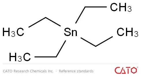 Chemical structure of Tetraethyltin, CAS 597-64-8
